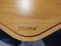 Longaberger Wrought Iron Generations Metal Stand/Table with Wood Shelves & Box