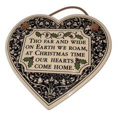 Spooner Creek Designs Ceramic Wall Art Heart Shaped Christmas Michel Macone 1993