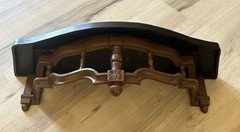 VTG 1969 MCM DART INC Black/Brown Wall Accent Display Shelf #3027 MADE USA