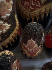 Wood burned Nesting/Traditional. 9.5 Piece Painted Detail – SIGNED. Russian