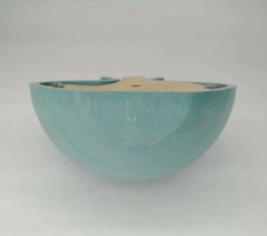 1990 Homco Plastic Wall Hanging Blue Pot Pitcher Vase