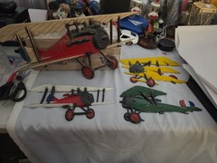 Vintage SEXTON Midwest Set of 4 Airplanes Cast Aluminum Wall Art Decor