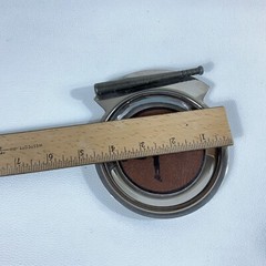 Vintage Basbeall Trinket Tray Stainless Silver Tin Metal Bat EUC Rare
