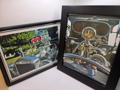 Lot 2 Framed 8×10 Ford Hot Rod Engine Photos Rat Rod Garage Man Cave Art N8