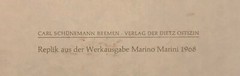 MARINO MARINI Figurative Lithographs Carl Schunemann 1968 Unframed
