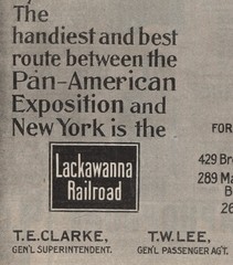 Pan-American Expo via Lackawanna Railroad NY IL Antique 1901 Print-ad