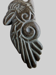 300 BC Ancient Carved Engraved Gemstone Pendant Medallion Amulet Mythical bird