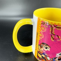 The Bombay Store 10 Oz Multicolored Indian Theme Porcelain Coffee Mug Cup