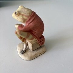 Beatrix Potter JEREMY FISHER ON TIN Border Fine Arts Resin 1991 Britain n/bx