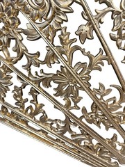 Vintage Burwood 4402 Gold Fan Wall Decor Hollywood Regency Ornate Large 43″