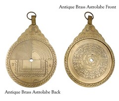 8.5″ Hanging Brass Arabic Astrolabe Globe Maritime Navigational Astrological