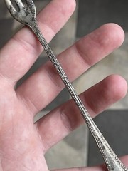 Antique Silver Plated Cocktail Fork Victorian – Edwardian 19th – 20th C.