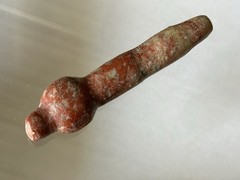 INCREDIBLE PRECOLUMBIAN TAIRONA SHAMAN JASPER STONE MEDICINE DRUG SPOON COLUMBIA