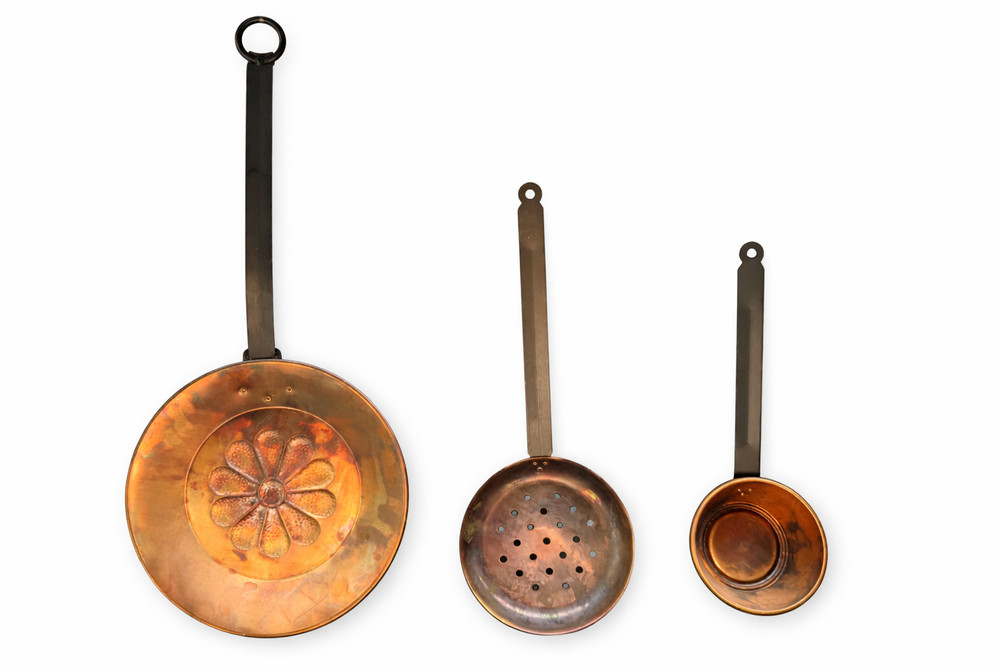 Vintage Homco Copper & Iron Kitchen Wall Decor – 3 Piece Set NEW In Original Box