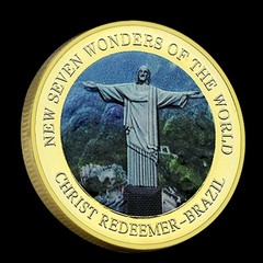 New Seven Wonders of The World Commemorative Coin Christ The Redeemer Brazil