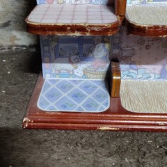 Enesco Calico Kittens Purr-fect Personalities Painted Wood Display Shelf Stand