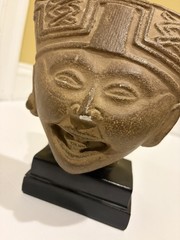 Pre-Columbian Veracruz Mexico Laughing Head Statue