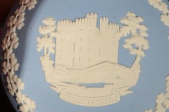 Wedgwood Blue Jasperware Bunratty Castle Ireland Trinket Box, Limited Edition