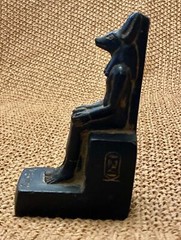 Amazing Commemorative Ancient Egyptian God Anubis Seated Statue With Glyphs SALE