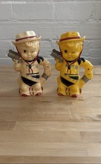 Aladdin Lil’ Cowboy Little Western Boy Yellow Plastic Milk Pitcher