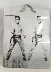 Andy Warhol Elvis Presley Gift Bag Un-used rare out of print Pop Art Music Icon