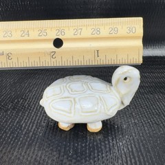 Vintage Hand Made Pottery Stoneware Turtle Figurine Small Figure Hand Crafted
