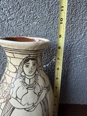 Angelica Morales Vase Pot Studio Pottery Tzintzuntzan, Michoacan, Mexico Ceramic