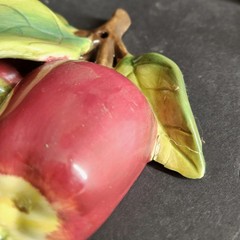 VTG Home Interiors HOMCO Sonoma Villa Fruit Wall Plaque Decor Pear Grape Apple
