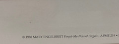 Vtg Mary Engelbreit Poster, The Forget-Me-Not Of Angels , 16″x20″, 1988 Unframed