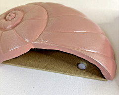 Vintage Mauve Pink Bathroom Wall Decor Seashells Art Burwood 1980s Conch Shell