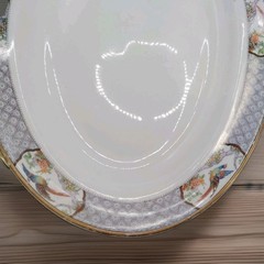 A Birdsong From Another Century Antique W. H. Grindley 12” Serving Platter C1908