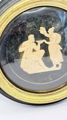 Vintage Sungott Art Studios New York Neoclassical Cameo Relief Wall Plaque Gilt