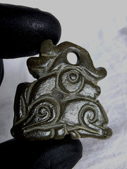 300 BC Ancient Greek Carved Engraved Gemstone Pendant Medallion Amulet Griffin