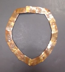 Brutalist Copper Belt Necklace Industrialist Modernist Steampunk Armor Metalwork