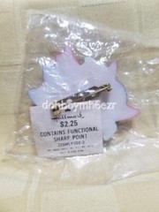 Hallmark Vintage Halloween Vampire Dracula Lapel Pin original packaging