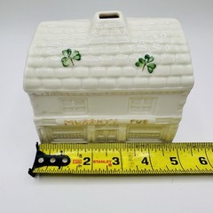 Lot Of 6 Vintage Belleek Irish Shamrock Porcelain Harp Murphys Pub St Patrick’s