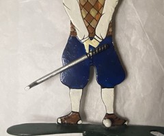 Vintage Teeter. Golfer, Metal. Unmarked. Cast Iron?