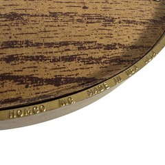 Vintage HOMCO Gold Toned Oval Frames Pair Countryside Themed Prints MADE IN USA
