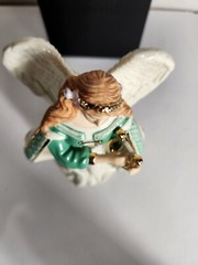 Lenox Angel Of Ireland Irish Harp Porcelain Figurine 8.5″ W/ Original Styrofoam