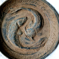300 BC Amazing Ancient Roman Terracotta Plateful Plate High detailed decorated
