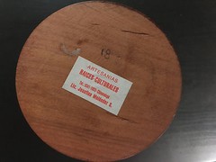 Multi-Colored Segmented Turned Wood Pedestal Bowl with Cut Out Rim Design