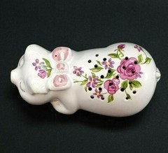 VTG Avon Ceramarte Brazil Floral Pomander Drawer Sachet Pig Shaker Potpourri