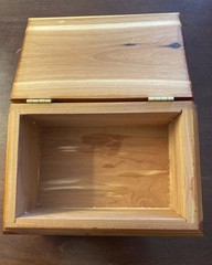 Wooden Keepsake Box – Wolf Design – From Fort William Henry, Lake George, NY