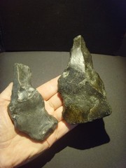 Lower Paleolithic – Two Fine Acheulean artefacts incl point. c.450,000 BP.