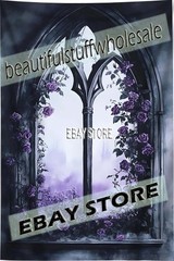 Haunted Arch Wall Hanging Tapestry Gothic Fantasy Forest 39X59 in