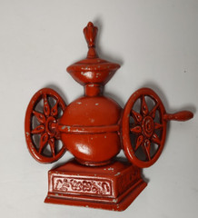 Vintage Sexton Cast Metal Hanging Wall Decor 4 Piece Orange