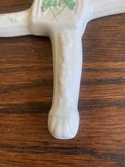 Belleek St Brigid’s Day Cross Ireland Wall Hanging Ornament Parian China Signed
