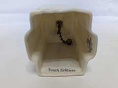 Belleek Hazelwood House Bell ornament, 10th Ed., 9th Mark (1997-2000)