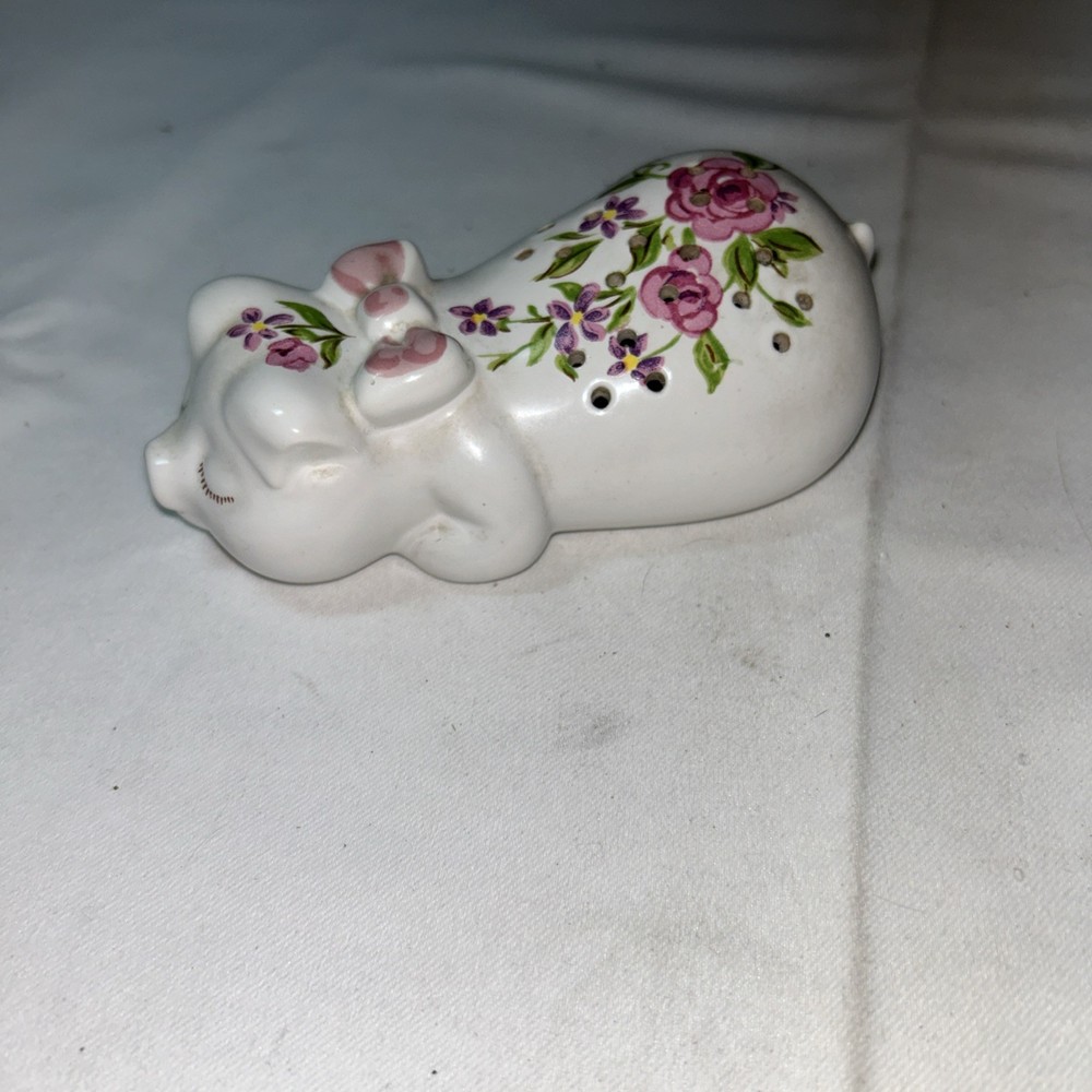 Vintage Avon 1978 Ceramarte Brazil “Pampered Piglet” potpourri holder