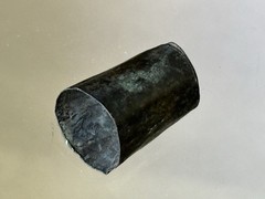 RARE PRE-COLUMBIAN SILVER & GOLD THIMBLE / FINNIAL CAP, PERU INCA MOCHE CULTURE